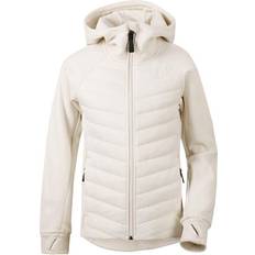 Hybrid jacka barn Barnkläder Didriksons Tovik Hybrid Girl's Hoodie 4 - Shell White (504443-398)