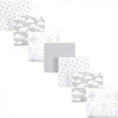 Babyfiltar på rea Hudson Flannel Receiving Blankets 7-pack Gray Clouds