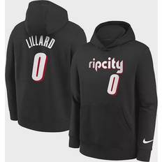 Nike Damian Lillard Black Portland Trail Blazers 2021/22 City Edition Name & Number Pullover Hoodie Youth