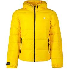Hooded sports puffer jacket Superdry Sports Puffer Hooded Jacket M - Nautical Yellow