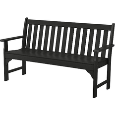 Black Outdoor Sofas & Benches Polywood Vineyard Garden Bench