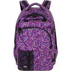 Dame Skoletasker Jeva Supreme Mosaic Backpack - Purple Checkered