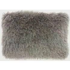 Mina Victory Plush Yarn Shimmer Shag Complete Decoration Pillows Gray (50.8x35.56cm)