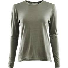 Aclima LightWool Undershirt Long Sleeve Women - Ranger Green