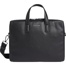 Calvin Klein Sacs pour Ordinateur Calvin Klein Leather Laptop Bag - Black