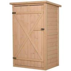 OutSunny Outdoor Equipment OutSunny Alfresco Fir Wood Outdoor Garden Tool Storage Shed