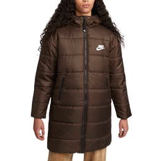 Outerwear Nike Sportswear Therma-FIT Repel Synthetic-Fill Hooded Parka Women's - Baroque Brown/Black/White