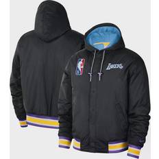 Nike Los Angeles Lakers 2021/22 City Edition Courtside - Full-Snap Bomber Hoodie Jacket Sr