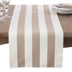 Saro Lifestyle Canelado Tablecloth Gray (182.88x40.64)