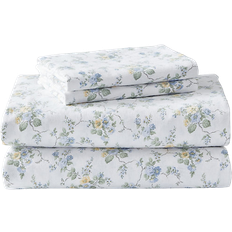 Laura Ashley Le Fleur Bed Sheet Blue (259.08x228.6cm)