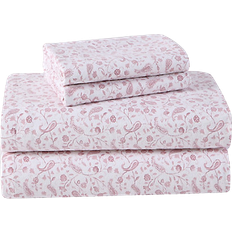 Laura Ashley Paisley Prance Underlakan Rosa (259.08x228.6cm)