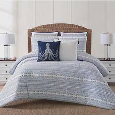 Twin XL Bedspreads Oceanfront Resort Reef Bedspread Blue, White (228.6x172.72)