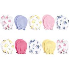 Florals Mittens Children's Clothing Luvable Friends Cotton Scratch Mittens 10-pack - Pink Floral