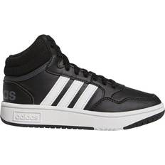 Recycled Materials Trainers adidas Kid's Hoops Mid - Core Black/Cloud White/Grey Six