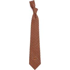 Brown - Men Ties Eagles Wings Gingham Tie - Oklahoma State