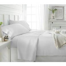 Bamboo - White Bed Sheets Home Collection Premium Bamboo Luxury 3-pack Bed Sheet White (264.16x)