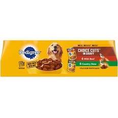 Pedigree Choice Cuts in Gravy with Beef and Country Stew Canned Variety Pack 12x374.2g