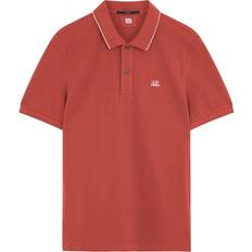 C.P. Company Polo Shirts C.P. Company Tipped Polo Shirt - Fiery Red