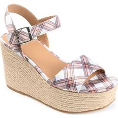 Multicolored Espadrilles Journee Collection Pearrl - Rust