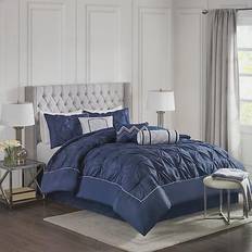 Textiles Madison Park Laurel Bedspread Blue (264.16x233.68cm)