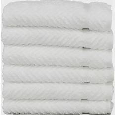 Linum Home Textiles Herringbone Dishcloth White (33.02x33.02cm)