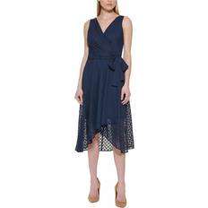 Tommy Hilfiger Surplice Midi Dress - Sky Captail