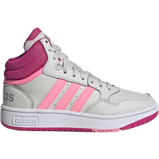 Adidas Kid's Hoops Mid - Grey One/Beam Pink/Team Real Magenta