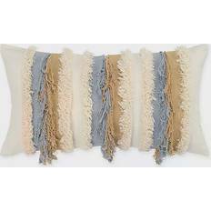 Rizzy Home Stripe Complete Decoration Pillows Beige (66.04x35.56cm)