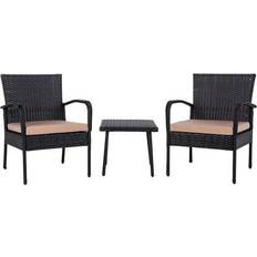 Rattan Outdoor Lounge Sets Safavieh Moore Outdoor Lounge Set, 1 Table incl. 2 Chairs