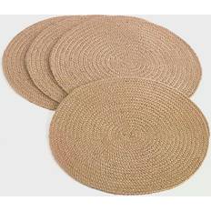 Saro Lifestyle Jute Dense Weave Place Mat Beige