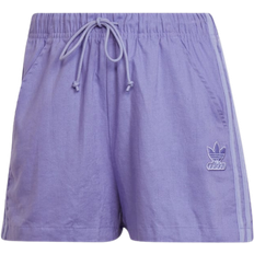adidas Women's Originals Linen Shorts - Light Purple