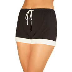 Viscose Pajamas Cosabella Bella Boxer - Black/Ivory