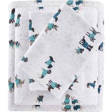 Bed Sheets Intelligent Design Cozy Dog Bed Sheet Blue (259.08x228.6)