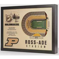 NCAA Purdue Boilermakers StadiumViews 3D Framed Art 64.8x49.5cm