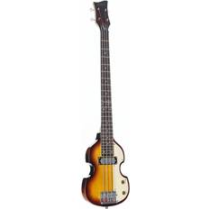 Linde en Linde Elektrische Bassen Höfner Shorty Violin Bass Sunburst 4-string Bassguitar