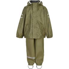 Mikk-Line 98 - Grøn Regnsæt Børnetøj Mikk-Line PU Rainwear - Boa (33148)