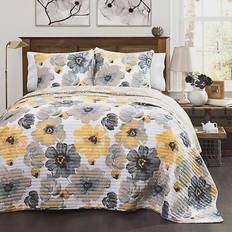 233.68 cm Täcken Lush Decor Leah Täcke Gul (233.68x223.52cm)
