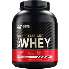 Polvos de Proteína Optimum Nutrition Gold Standard 100% Whey Protein Powder Cookies & Cream 2.27kg