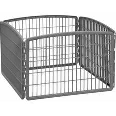 Dog - Dog Cages & Dog Carrier Bags Pets Iris 24-inch Pet Playpen with Door 89.535x60.02