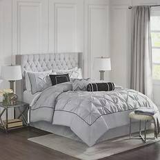 Textiles Madison Park Laurel Bedspread Grey (264.16x233.68cm)