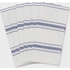 Stripes Cloth Napkins Design Imports Zig Dobby Stripe Cloth Napkin Blue (50.8x50.8)