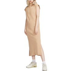 Nike Sportswear Short-Sleeve Midi Dress - Hemp/White