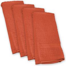 Design Imports Solid Waffle Spice Kitchen Towel Orange (71.12x45.72cm)