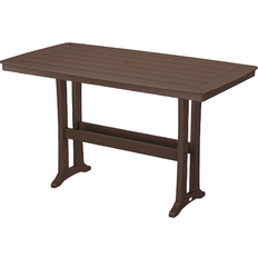 Rectangle Outdoor Bar Tables Polywood Nautical Trestle 73x38.5" Outdoor Bar Table