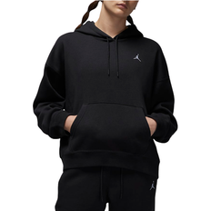 Nike Jordan Brooklyn Fleece Pullover Hoodie Women's - Black/White