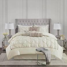 Textiles Madison Park Laurel Bedspread Beige (264.16x233.68cm)