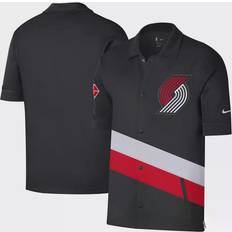 Portland Trail Blazers Jackets & Sweaters Nike Portland Trail Blazers 2021/22 City Edition Therma Flex Showtime Short Sleeve Full-Snap Collar Jacket Sr