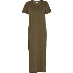 Basic apparel rebekka dress Basic Apparel Rebekka Dress - Army