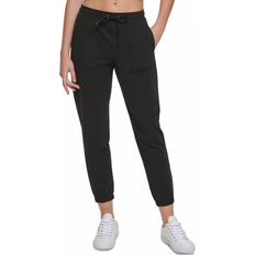 Calvin Klein Performance Women's Garment Dye Smocked Waist Joggers - Black