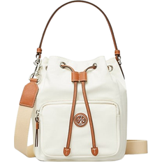 Silver Bucket Bags Tory Burch Virginia Bucket Bag - White